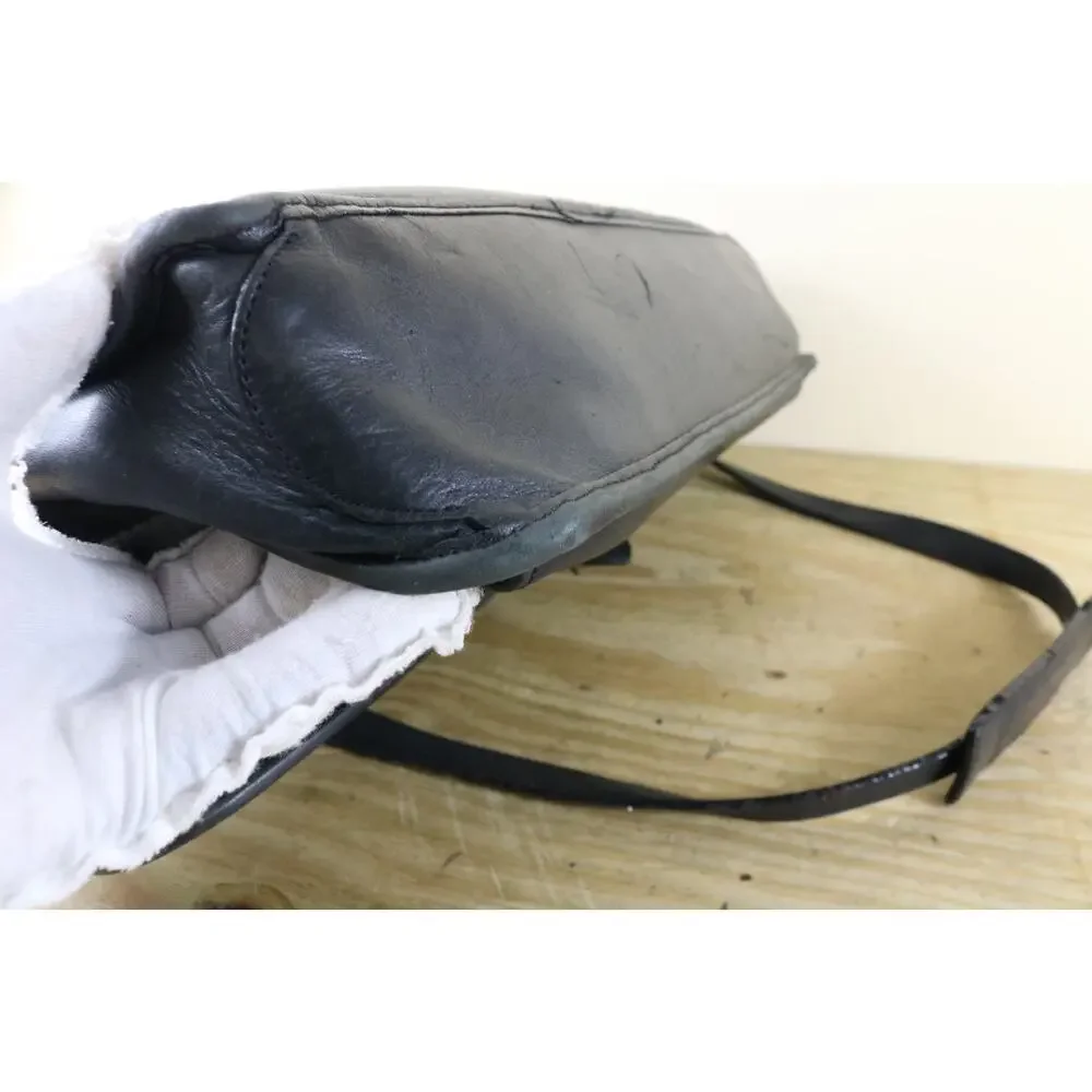 Vintage Rafael Bags Mens Black Leather Briefcase Laptop Messenger USA No Strap